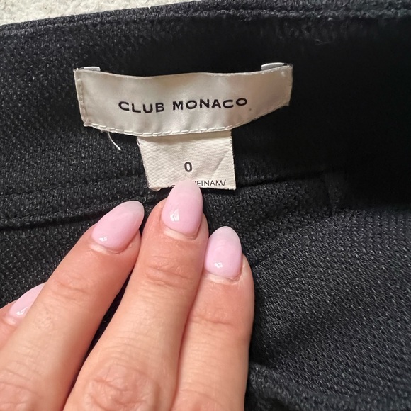 Club Monaco Black Shorts with Button Detail - Picture 4 of 5